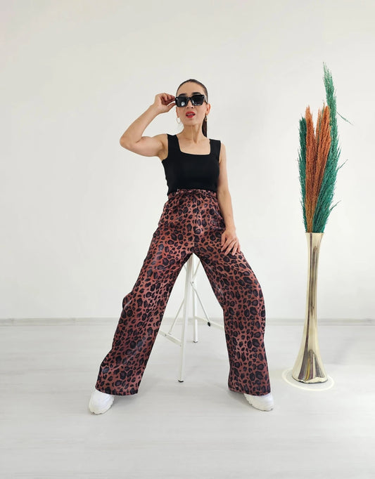 Women's Patterned Gilded Trousers