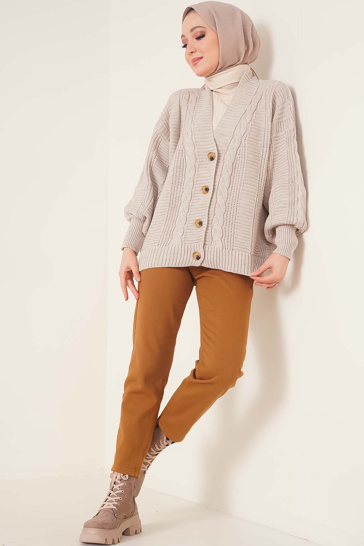 Plain Boyfriend Tan Trousers