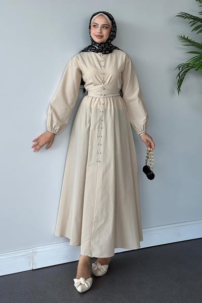 Women's Dress - Beige