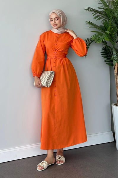 Women's Dress - Orange