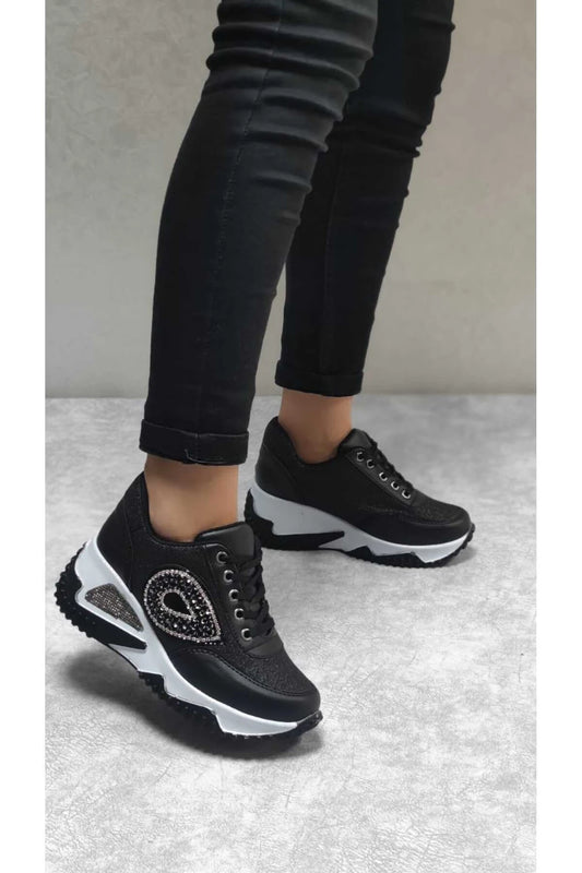 Women's Drop Stone Hidden Heel Sports Shoes