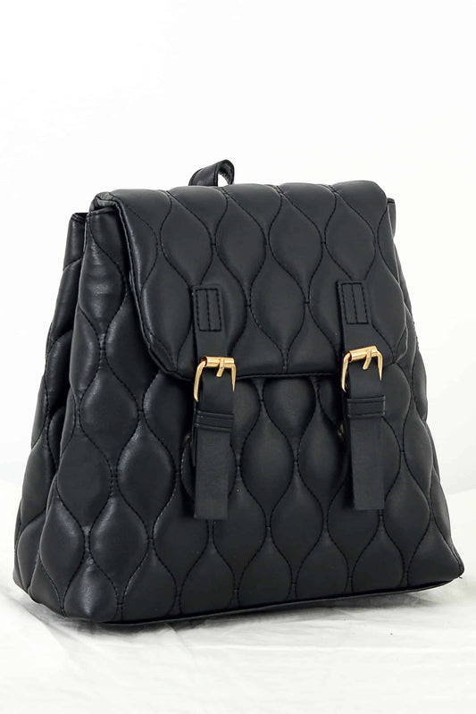 Embroidered Belted Women's Backpack