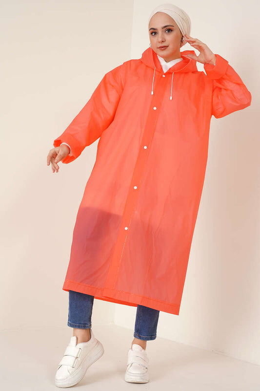 Waterproof Raincoat - Orange