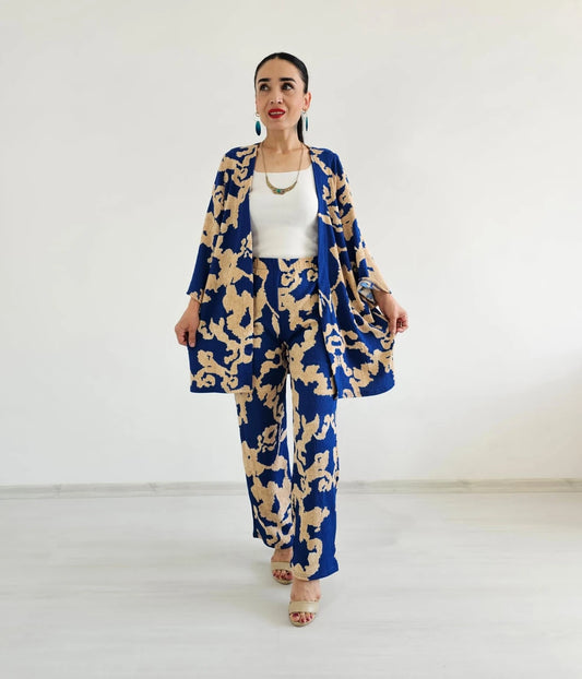 Zulaa New Patterned Kimono Set