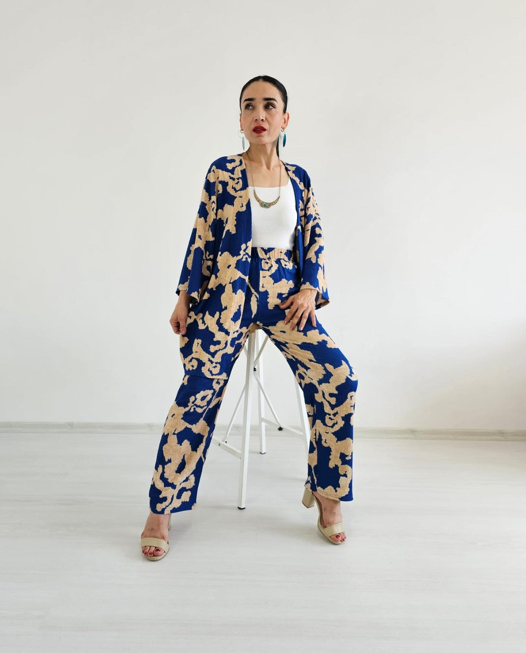 Zulaa New Patterned Kimono Set