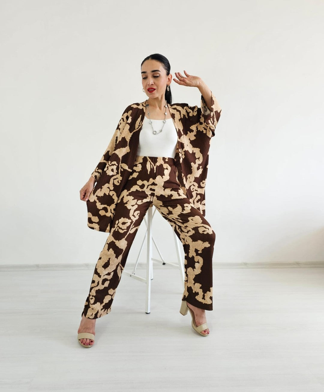 Zulaa New Patterned Kimono Set