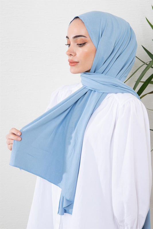 Combed Shawl Baby Blue